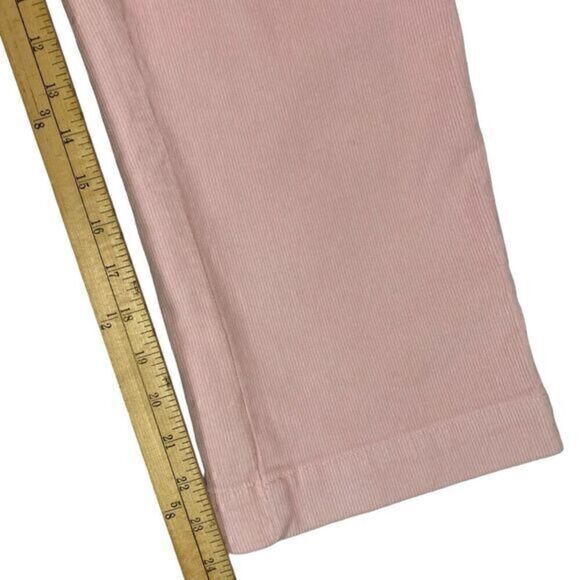 Lucky Brand Corduroy Pants Women Size 24 Pink Stretch Straight Leg Cropped Pants - Picture 11 of 13